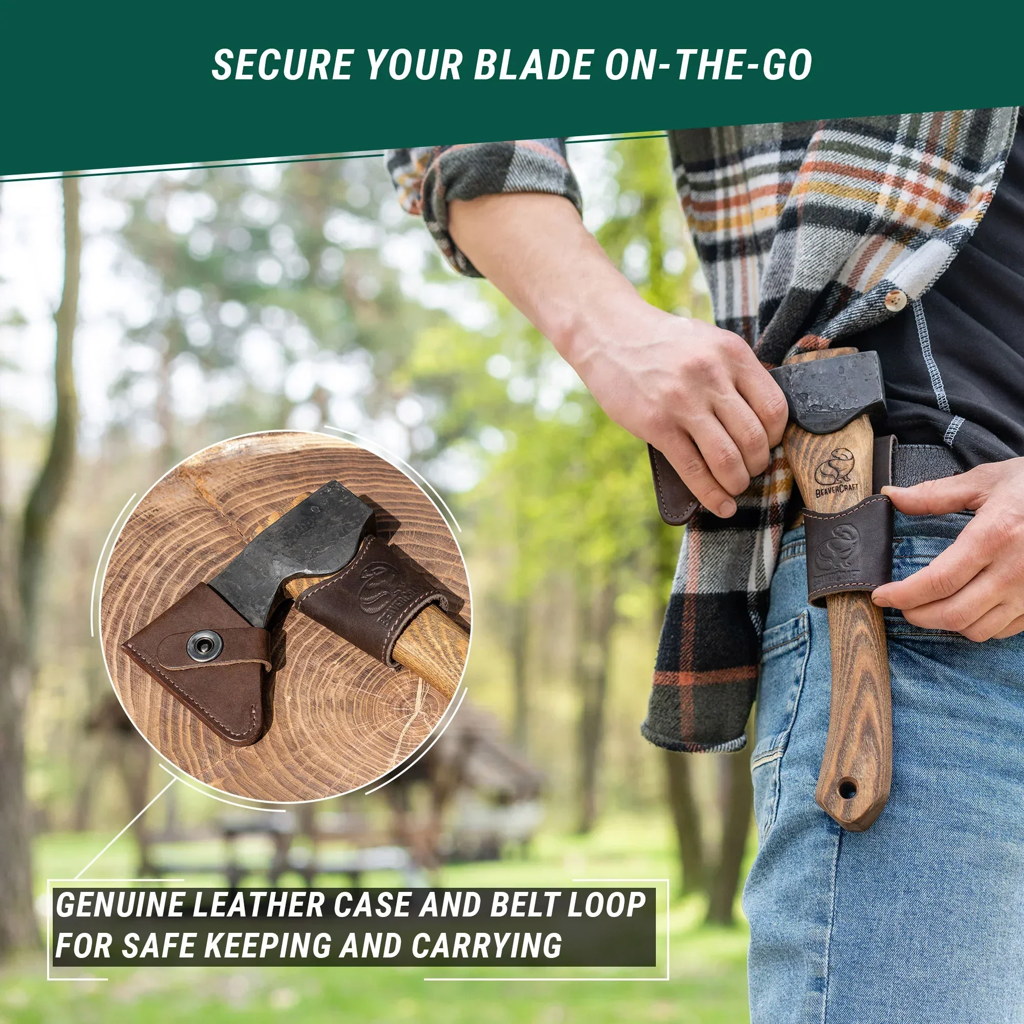 Compact Bushcraft Carving Hatchet for Various Tasks and Purposes - Image 6