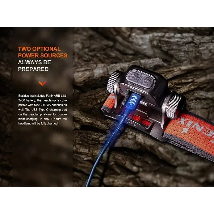 Fenix HM65R-T V2 Rechargeable Lightweight Trail Running Headlamp - Image 11