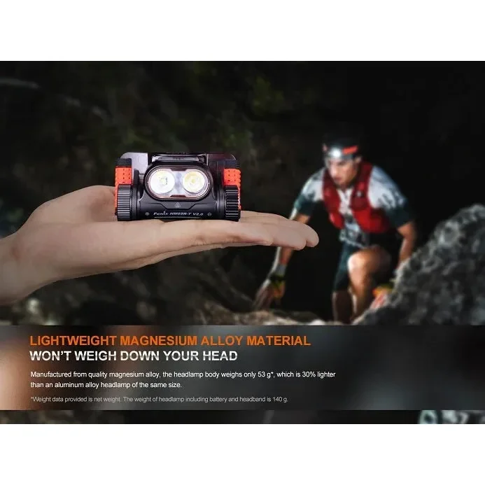 Fenix HM65R-T V2 Rechargeable Lightweight Trail Running Headlamp - Image 7