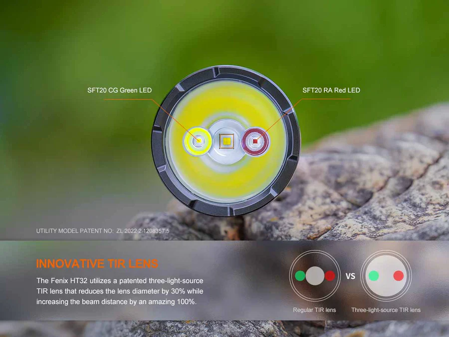 Fenix HT32 Flashlight with Red/Green LEDs - Image 8