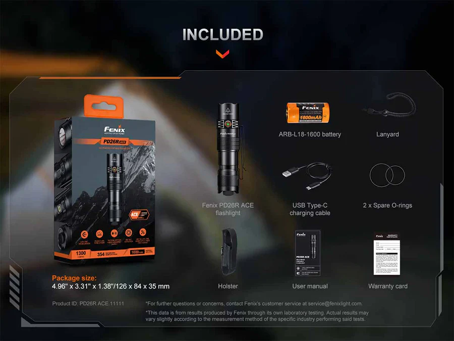 Fenix PD26R ACE Rechargeable Compact Flashlight - Image 18