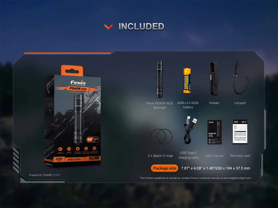 Fenix PD45R ACE Rechargeable LED Flashlight - Image 16