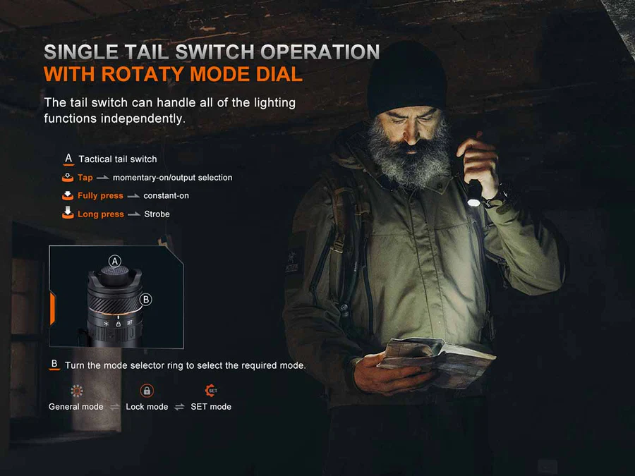 Fenix PD45R ACE Rechargeable LED Flashlight - Image 7